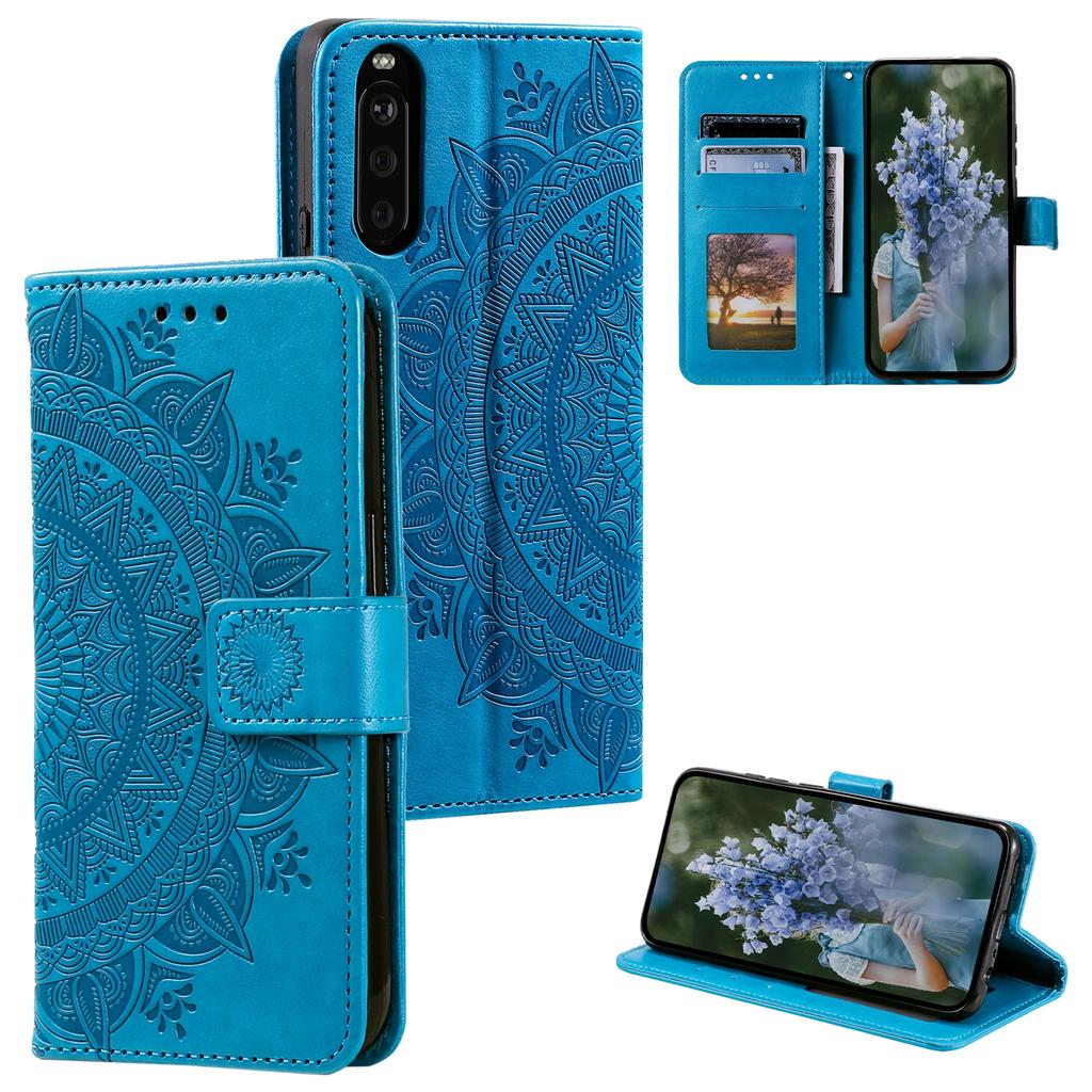 For Sony Xperia 10 VI Case Mandala Flower Imprinted Flip Stand Phone Cover