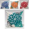 Geometric Color Flower Pillow Cover Polyester Fabric Modern Decor For Living Room