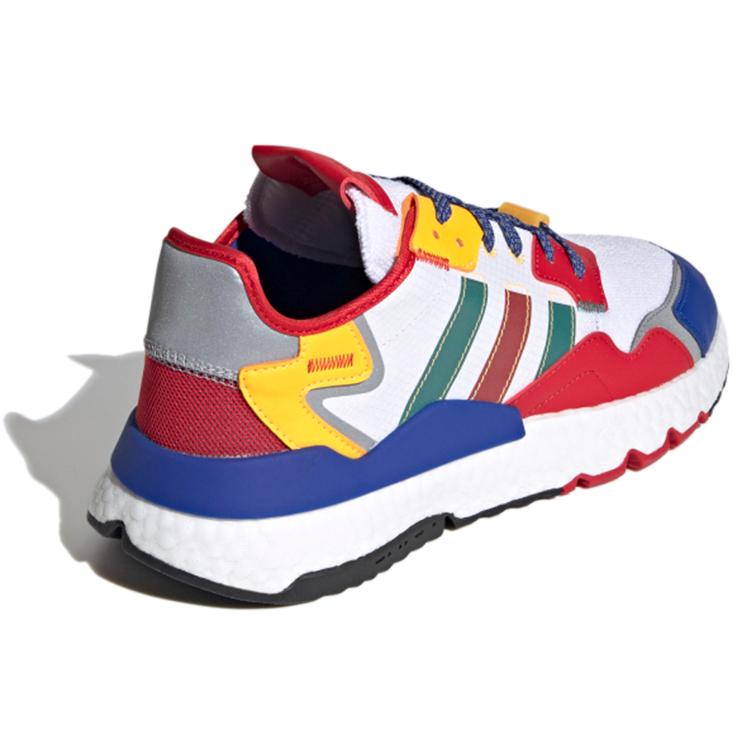 Adidas Nite Jogger 'White Scarlet Royal' (Unisex) Cloud White / Scarlet / Royal Blue Casual Shoes FZ1957