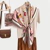 New fashion 111 mulberry silk silk scarf, women's Spring Festival gift for elders to keep warm 111 silk collection