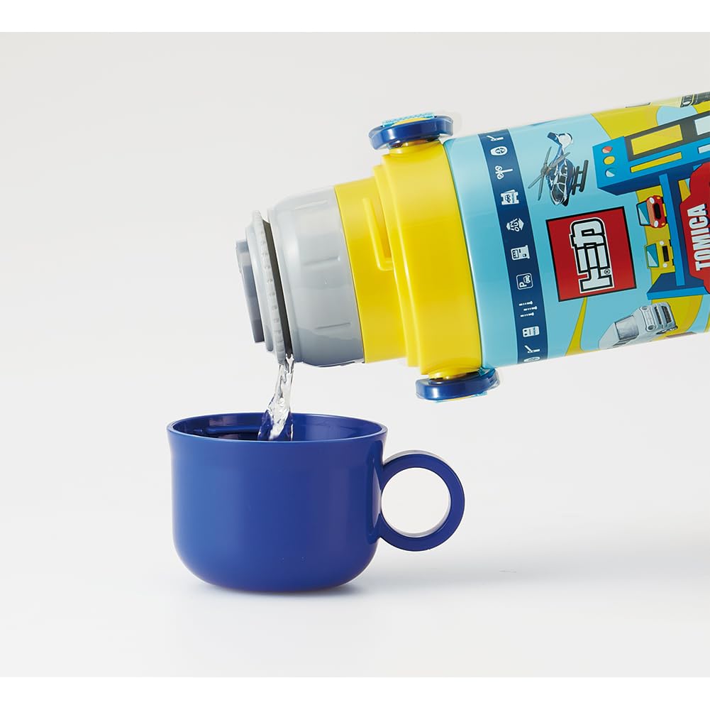 Skater Stainless Steel Water 580ml Direct 570ml Cup Tomica Lightweight and Cool Design for Kids' 2-Way Bottle, Drink, Drink, Design, Child-Friendly,
