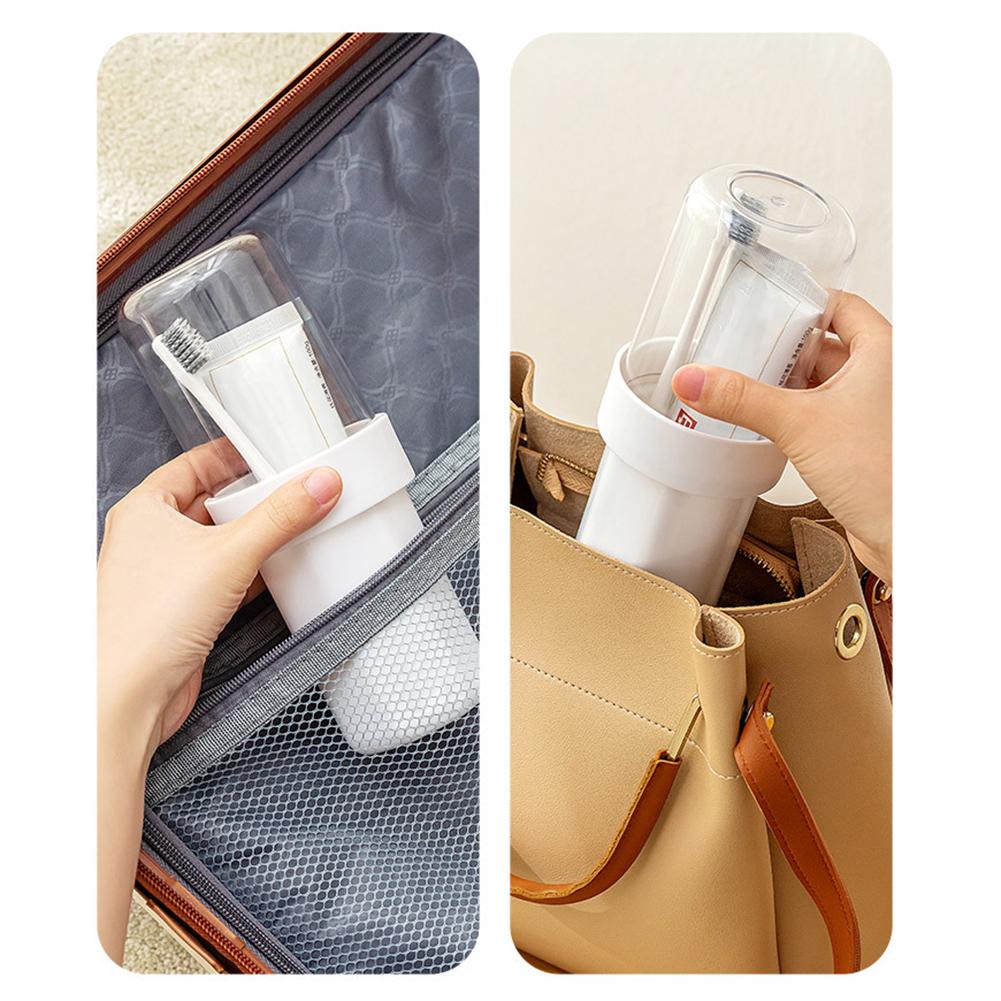 Simple Family Travel Wash Cup Multipurpose Toothbrush Storage Box For School