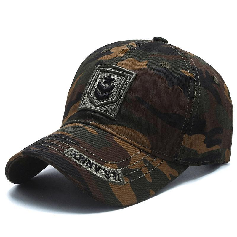 Hat Men's Baseball Cap Camouflage Military Cap Men's Outdoor Leisure Sports Cap Tide Summer Shade Sun Protection Hat Men's