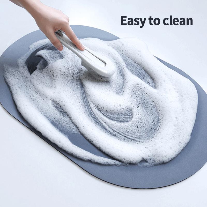 Super Absorbent Bath Mat Rubber Bathroom Rug Non-slip Entrance Doormat Nappa Skin Floor Mats Toilet Carpet Kitchen Area Rugs