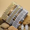Luxury Stainless Steel Watch Band for Jubilee for Rolex Metal Curved End Strap Solid Replacement Bracelet 13mm 17mm 20mm 21mm