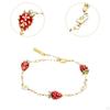 Strawberry Bracelet Chain Cuff Charm for Wife Girlfriend Lover