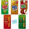 Estilo Monólogo Ezaki Glico Pretz Surtido Deliciosa Ensalada 64g Mantequilla Tostada Salada 57g Tomate 53g Pollo Aromático 55g Vieira Japonesa Salsa de Soja
