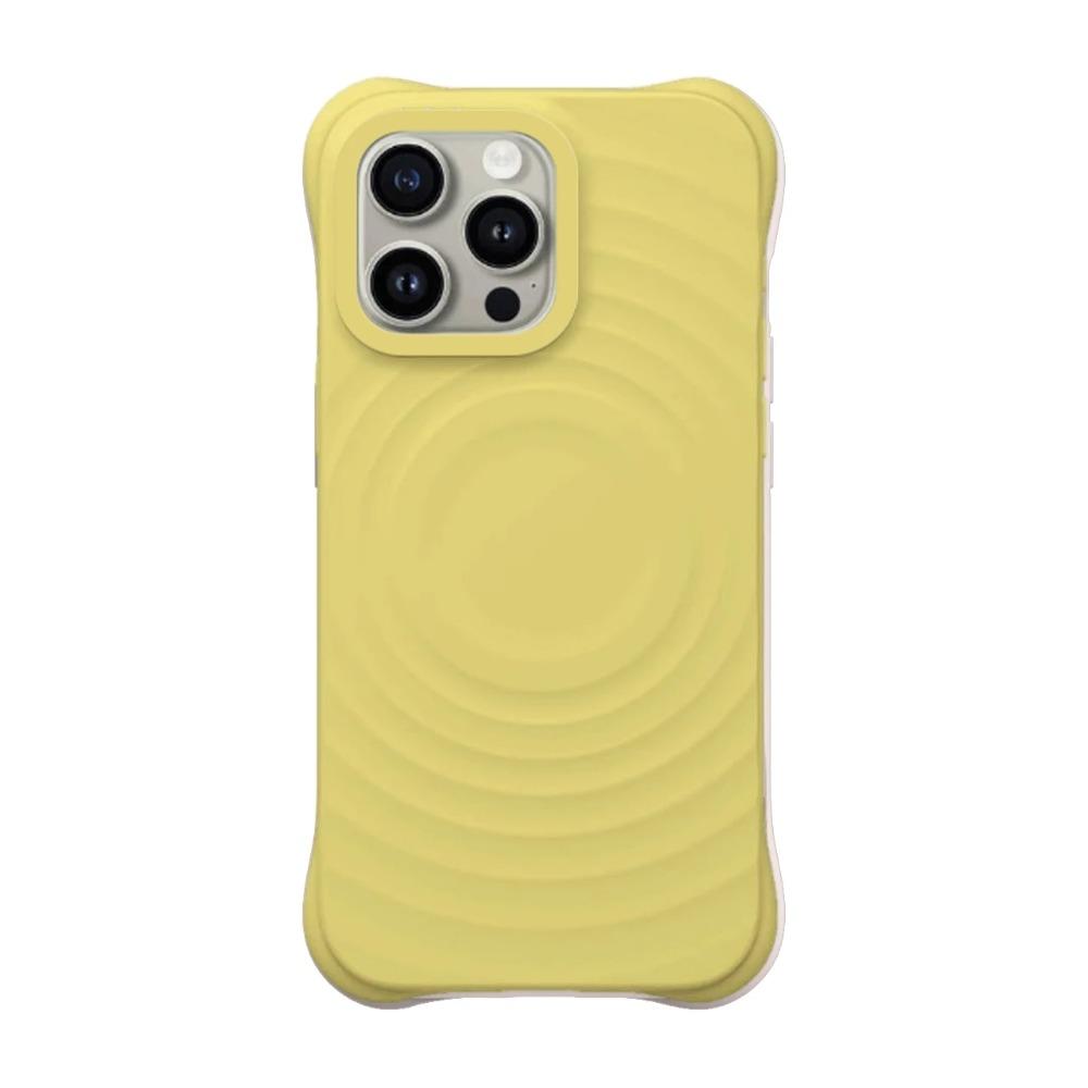 Stile INS Onde Silicone Lettere Incise Per Custodia Telefono Magsafe Per iPhone 17 Pro Max Pulsante Foto Protezione Quattro Angoli Anti-caduta Custodia Protettiva