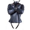Aisile Black Leather Erotic Restraint Clothing