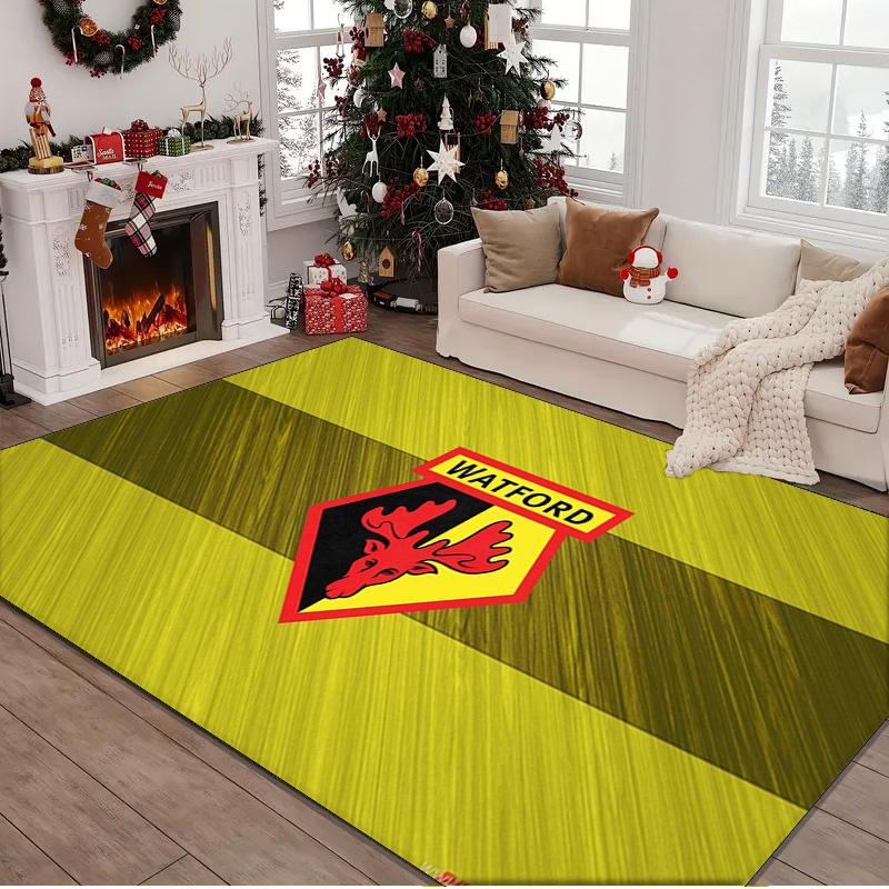 1PC rug Watford Crest Design Carpet, Chair Rug,Area Rug for Office Bedroom living rooms bedroom, Doormat decor Christmas fan gifts