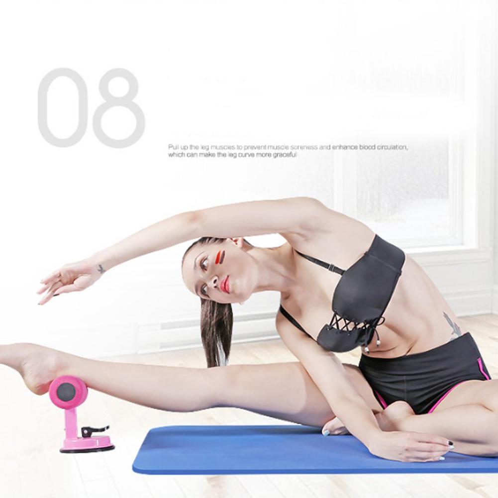Gym Equipment Exercised Abdomen Arms Stomach Thighs LegsThin Fitness Suction Cup Type Sit Up Bar Self-Suction Abs Machine