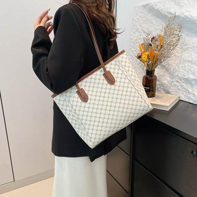 Inverno nova bolsa simples e moderna de grande capacidade Bolsa tote feminina da moda bolsa de ombro portátil de grande capacidade