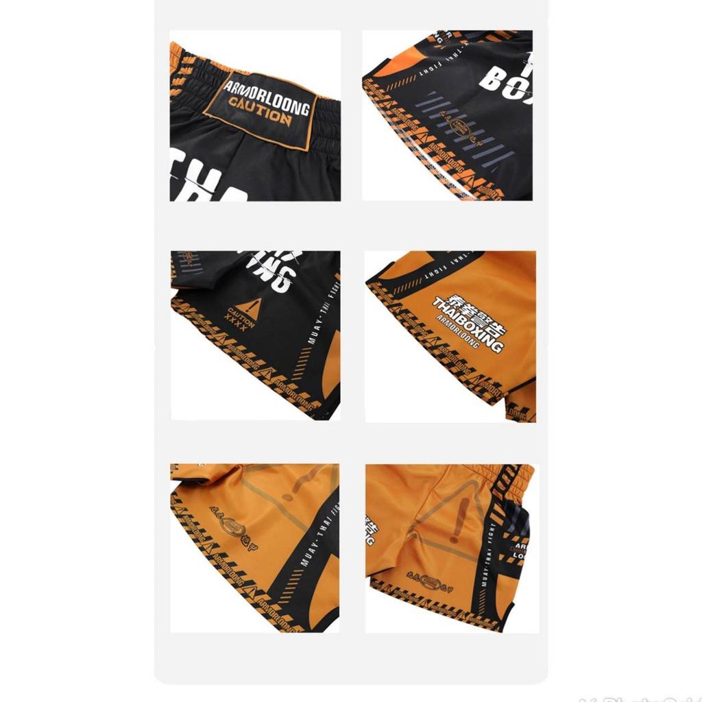 Thaiboxningsshorts MMA T-shirt Fitness Gym Träning Muay Thai Byxor Kickboxningströjor Sanda Jiu Jitsu Kampsportskläder