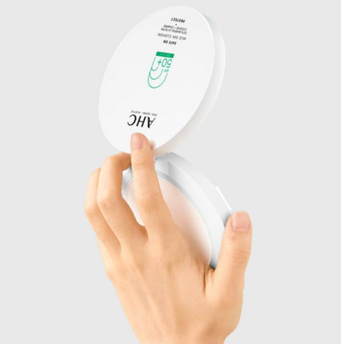 AHC Safe On Mild Sun Cushion SPF50+ PA++++ 25g | Sensitive Skin UV Protection