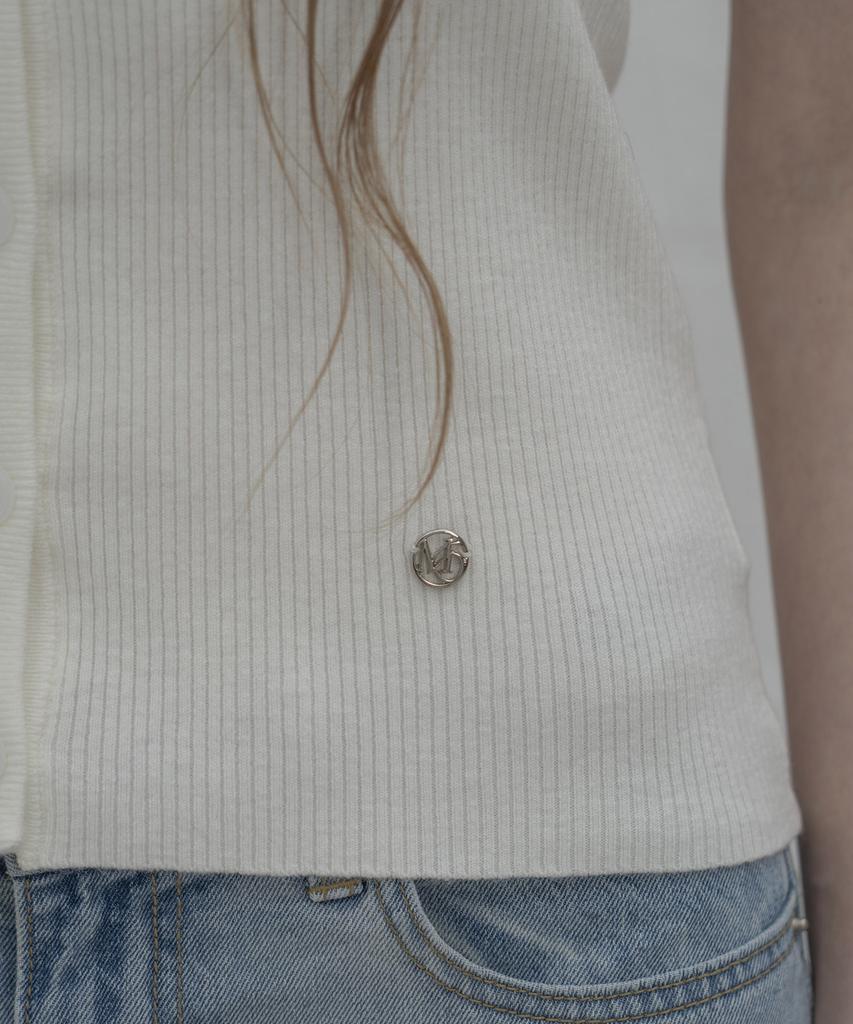 Mosyupamosyu Knit Open Sleeveless [Ivory]