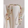 Yhpup Trendy Natural Stone Freshwater Pearl Collar Chain Necklace Stainless Steel Handmade Stylish Beads Jewelry Bijoux Gift