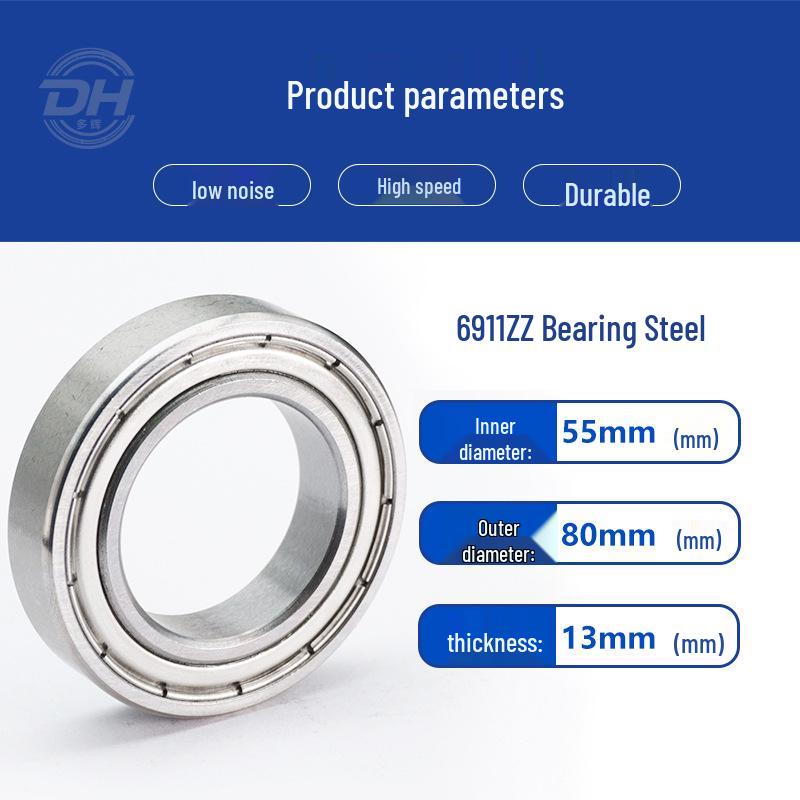 Ultra-Thin 6911-6919ZZ RS Deep Groove Ball Bearings