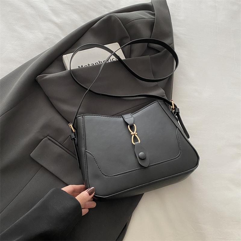 

Французская дизайнерская сумка, модная сумка подмышкой, высококачественная иностранная легкая роскошная портативная сумка-ведро чёрный