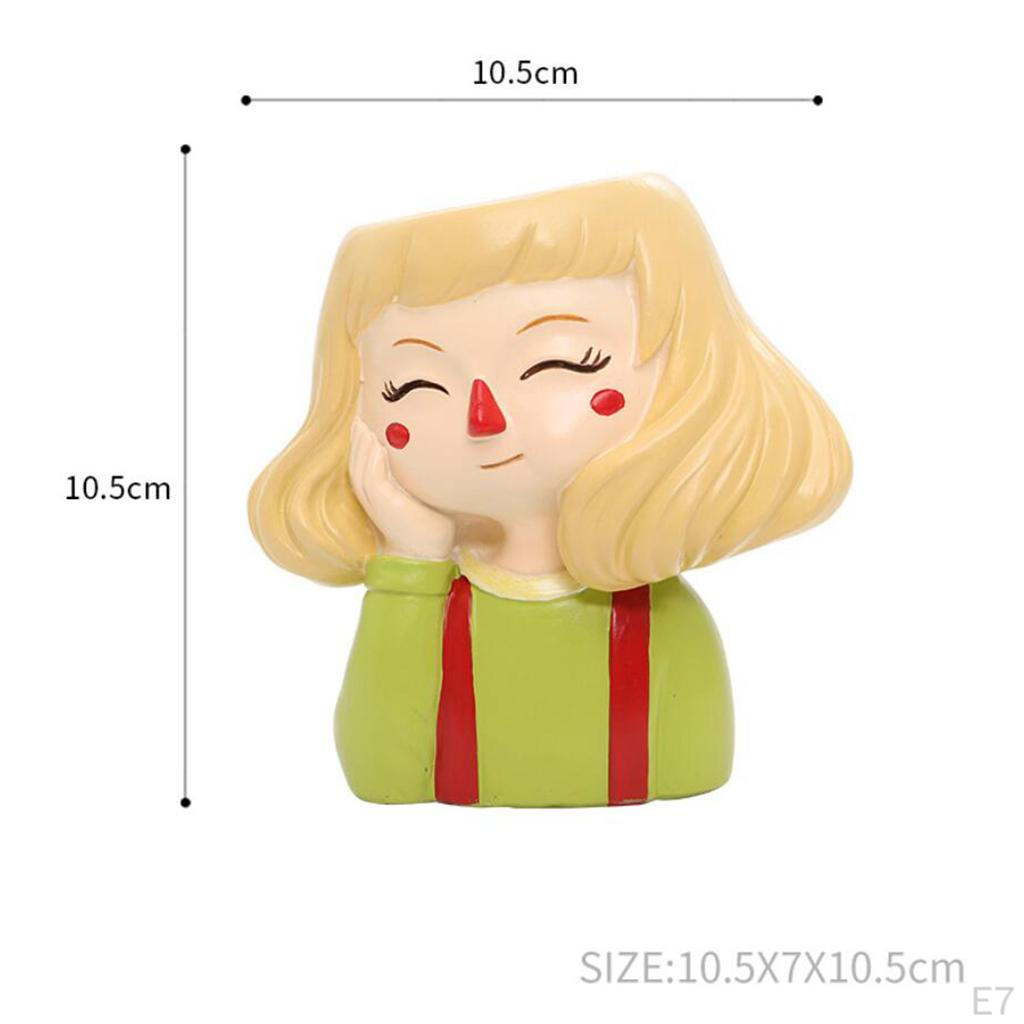 Head Pot er indoor and outdoor Resin er, Cute s Flower Pot, No