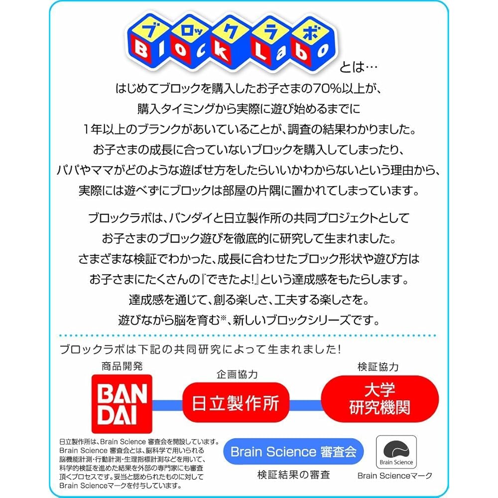 Bandai BlockLabo Anpanman and Friends Block Set Age 1.5 Years and Up Educational Toy