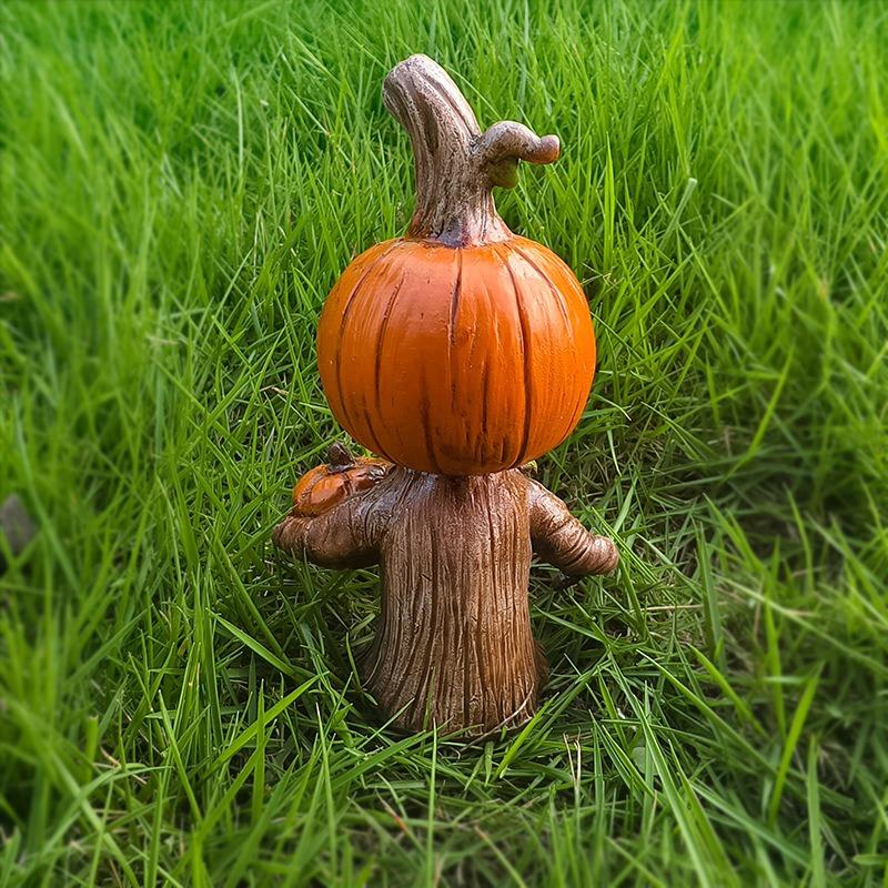 Halloween Decorative Resin Ornament New Pumpkin Elf Figure Ornament Garden Garden Festival Table Decoration