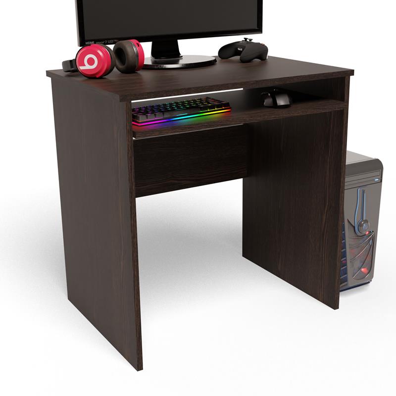 Ex3 Wenge Computer Desk With Keyboard Shelf