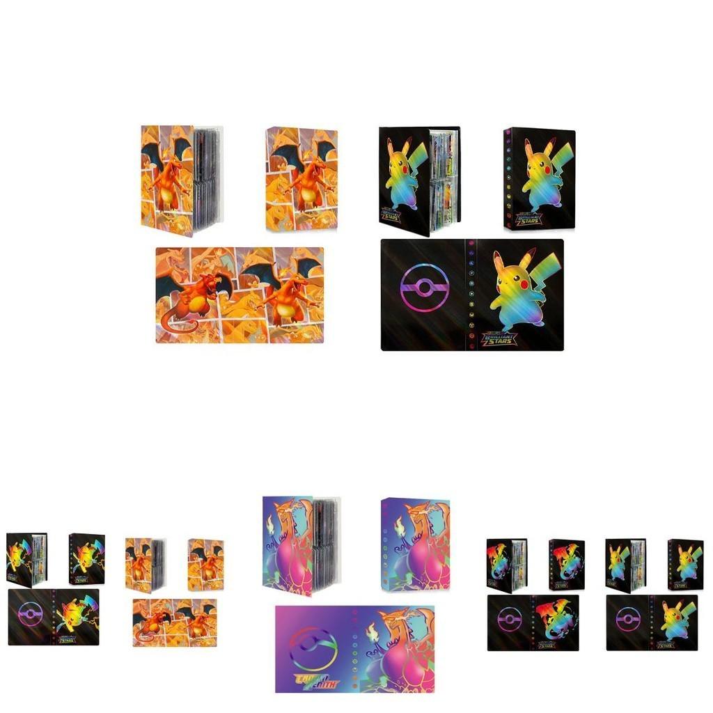 ספר אוסף כרטיסי פוקימון צבעוני לחובבי חיות מחמד כיסוי PP, 30 עמודים, 32.5 ס"מ X 20 ס"מ