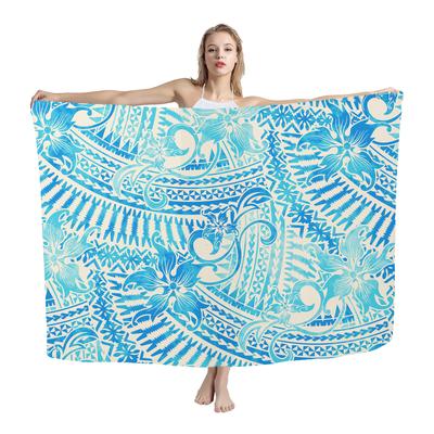 Hawaii Towel Polynesian Sarong Samoa Tattoo Printed for Women Hot Summer Sale Lightweight Shawl Large Size Beach Towel