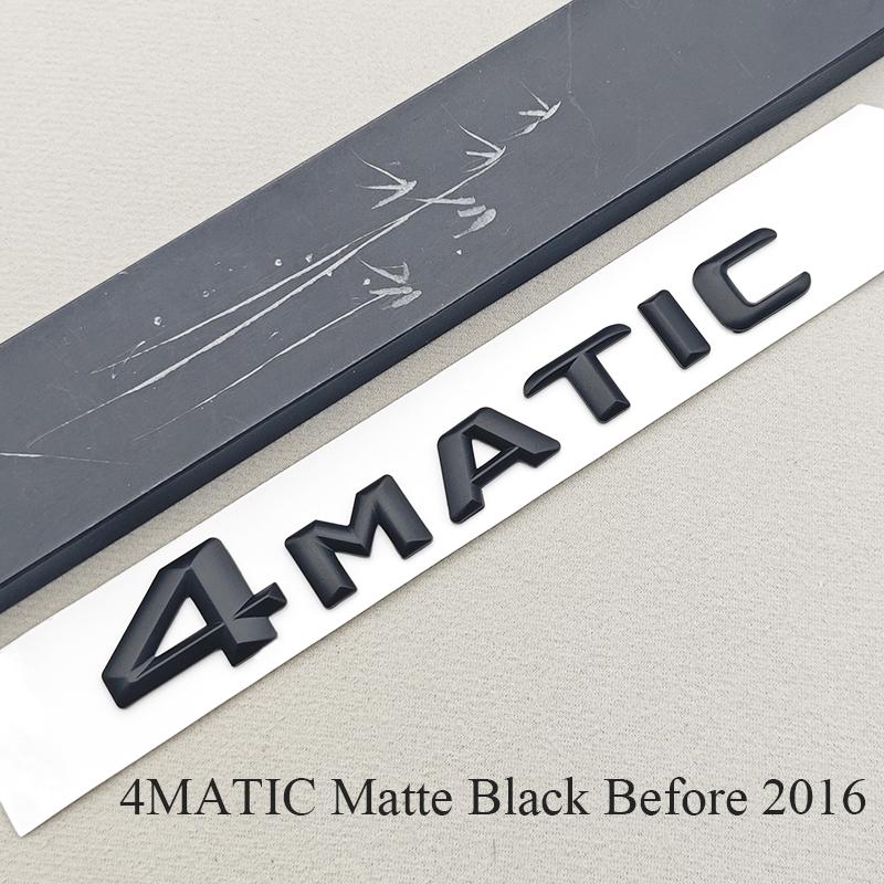 3D ABS Chrome Car Letters 4MATIC 4 MATIC Rear Trunk Badge Emblem For Mercedes Benz C E G S GLC GLS Class AMG Sticker Accessories
