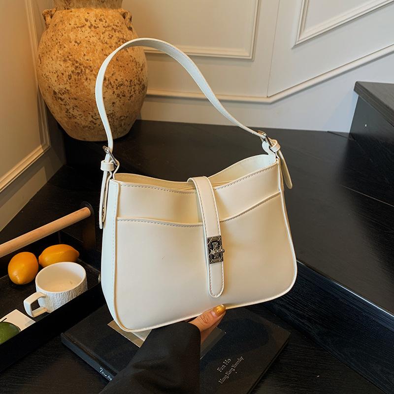 Niche Texture Handbag Women's Bag 2025 New Commuter Underarm Bag Simple and Versatile Messenger Method Mixed Bag