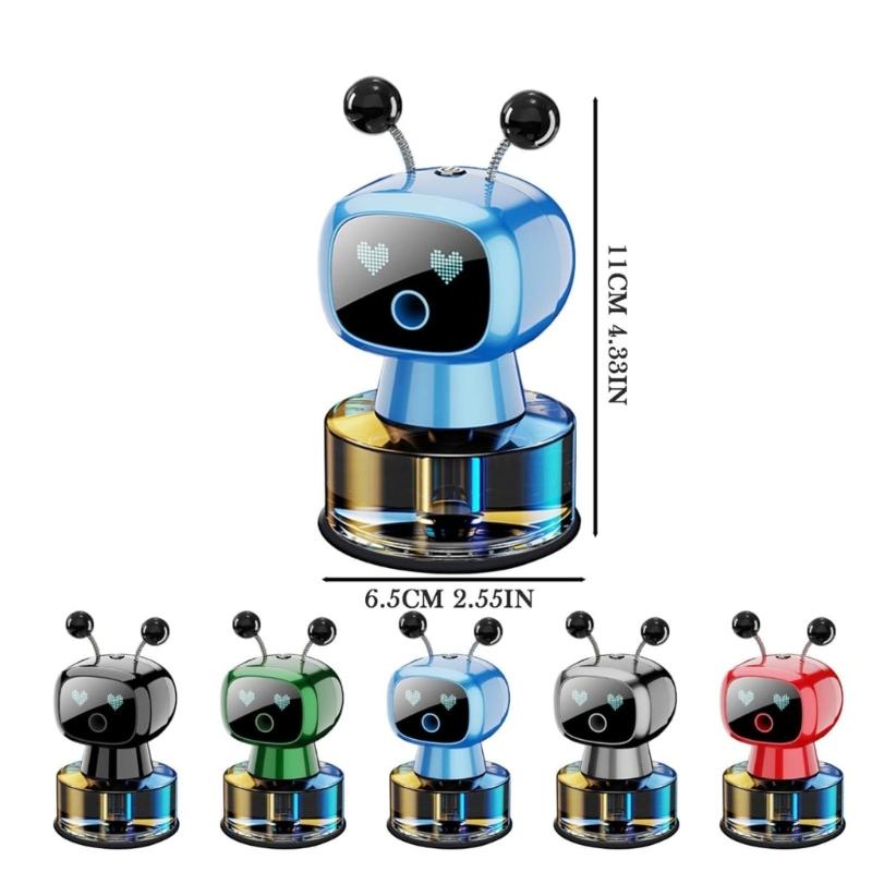 Automatic Robot Car Scent Diffuser with Multiple fragrances option & USB Recharge Stylish Robot Car Air Freshener