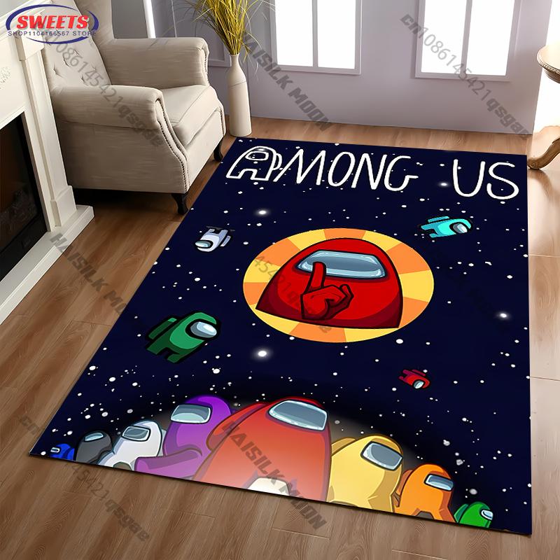 17 Styles A-Am0ng U-Us Printed Carpet Anti-slip Sound Insulation,LivingRoom Bedroom Entrance Door Mat Sofa Rug Next Day Shipping