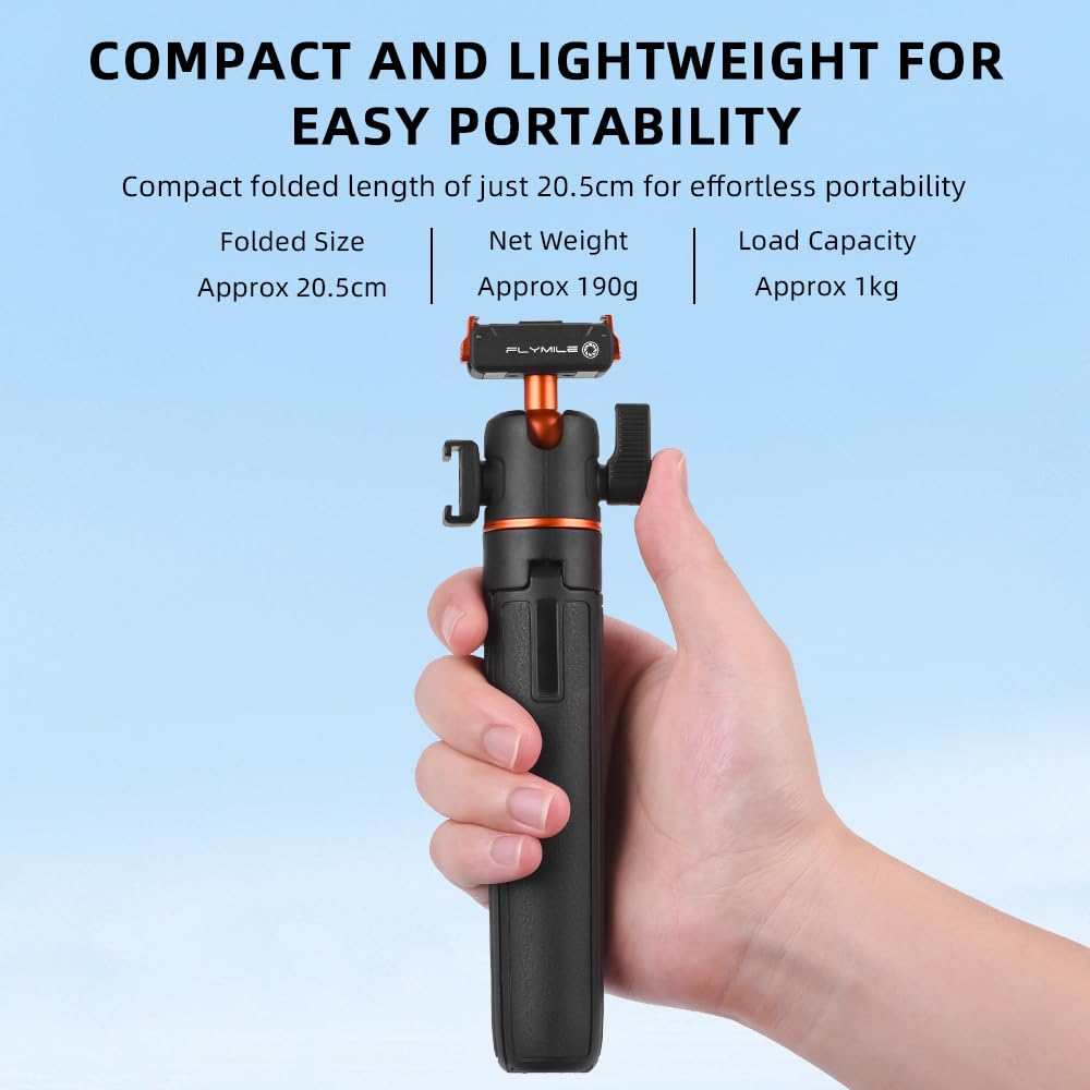 Mini Förlängningsstång Kamera Stativ för DJI Osmo Action Magnetisk Kul med Mini Kallsko 6/Osmo Nano, Snabbfäste, 360° Rotation, Huvud, Resa,