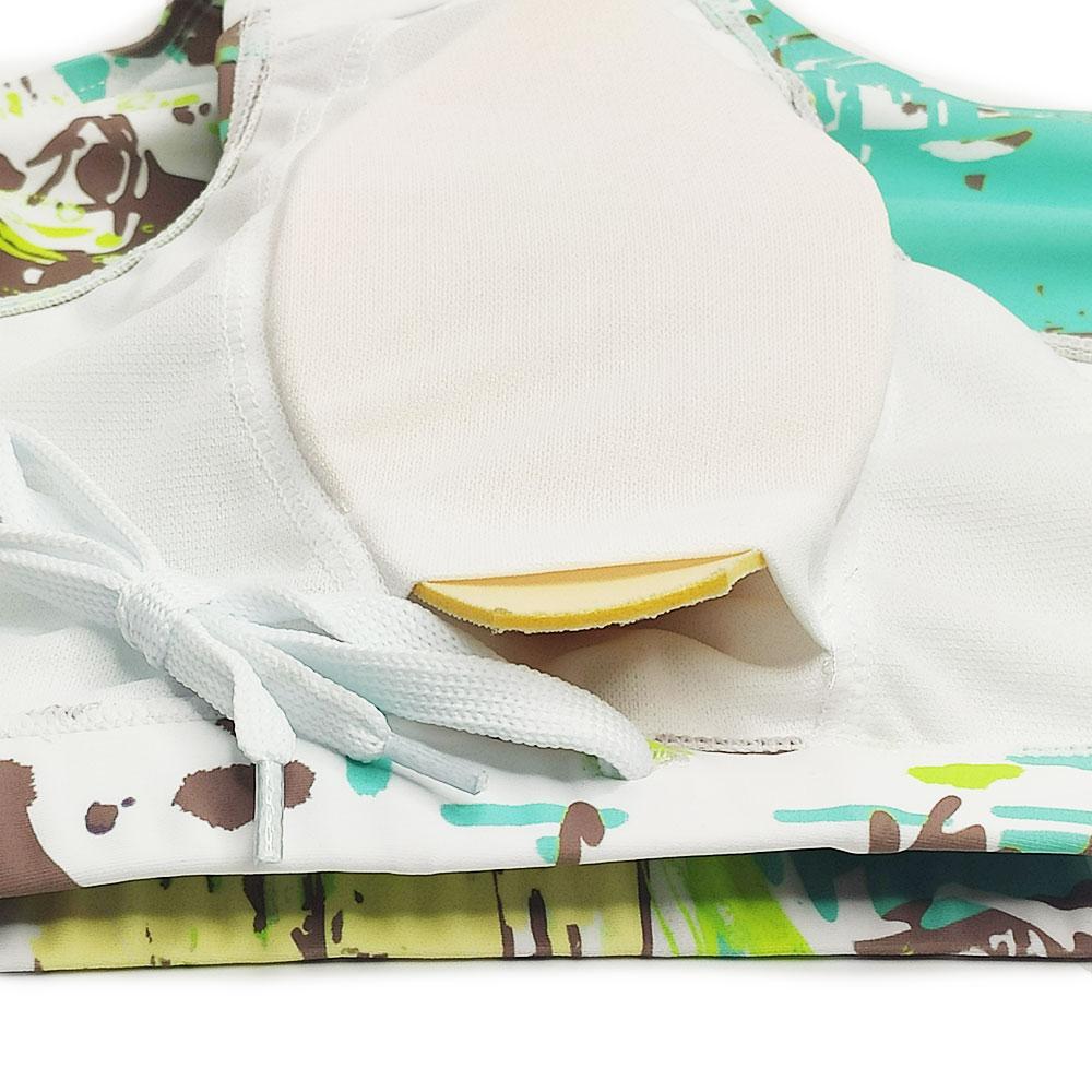 Costume de baie pentru bărbați Sunga, cu imprimeu tropical, albastru turcoaz