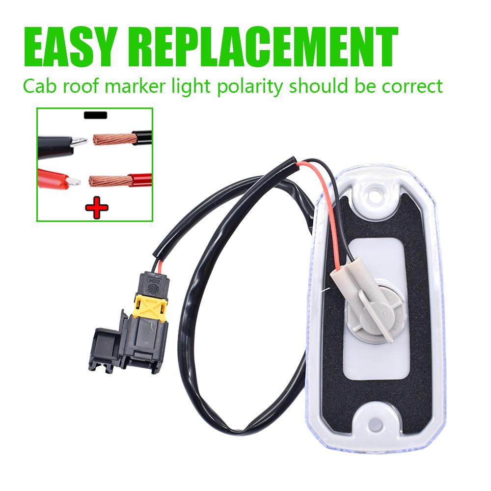 Cab Roof Top Marker Lights For 2014-2025 Dodge Ram ProMaster 1500 2500 3500 Roof Running Lamps Replaces Accessories 68232473AA