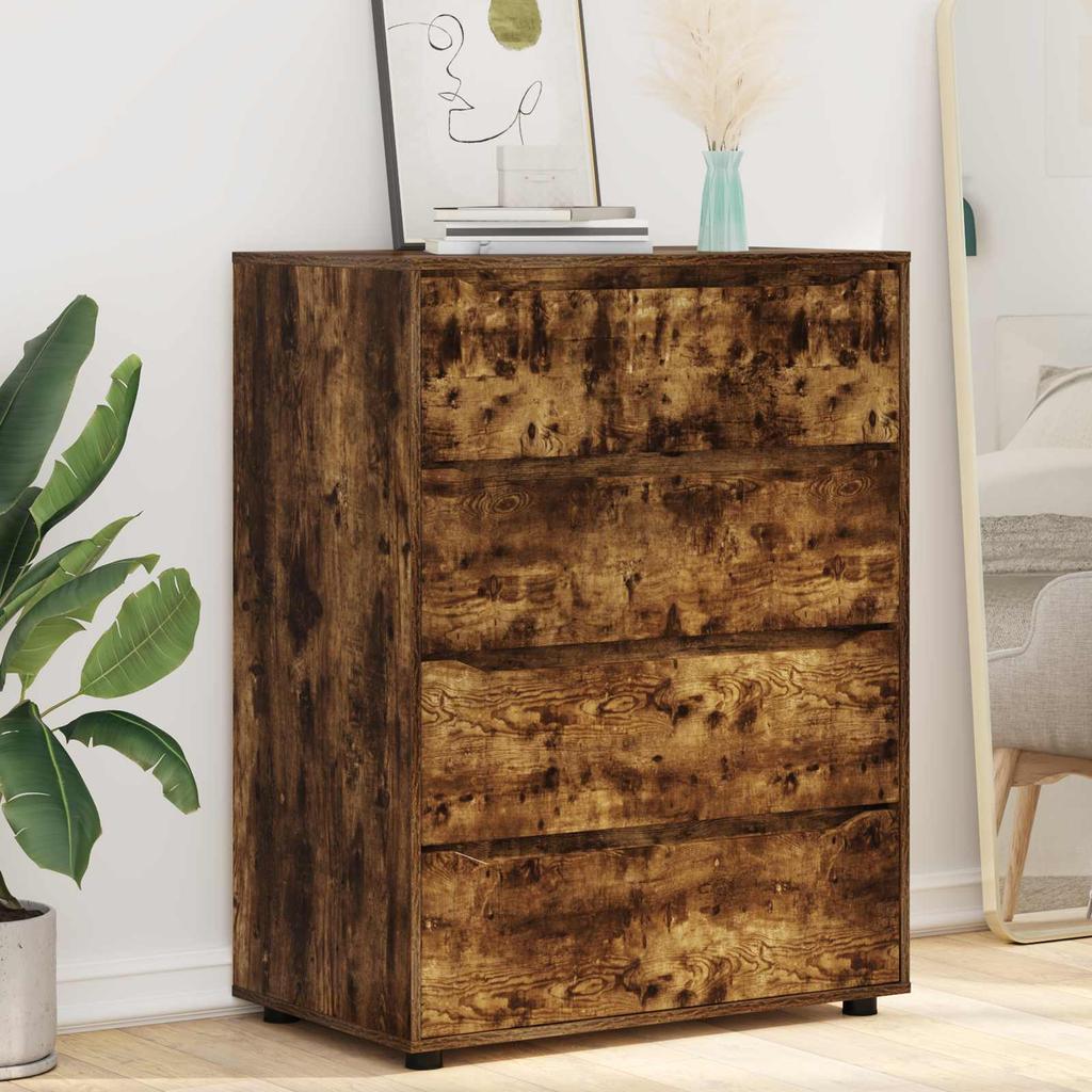 Storage Cabinets Smoked Oak 80 x 48 x 105 cm
