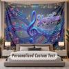 Music (81) Theme Personalized Tapestry Custom Name Text Wall Hanging Tapestry Home Background Decoration