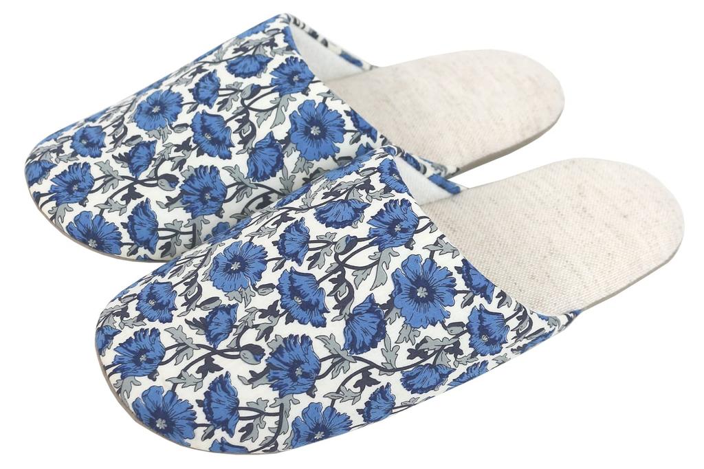 DDintex FLORET LONDON Slippers Astel Reese Sizes 02, Navy, 23-25cm [Liberty Print]