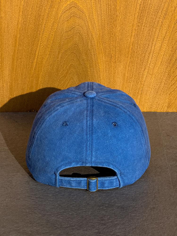Moningkeopileonkeulleob Round Logo Ball Cap Blue