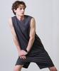 BASIC HOUSE Uni Sorona Wide Functional Knee-Length Half Pants Dark Gray