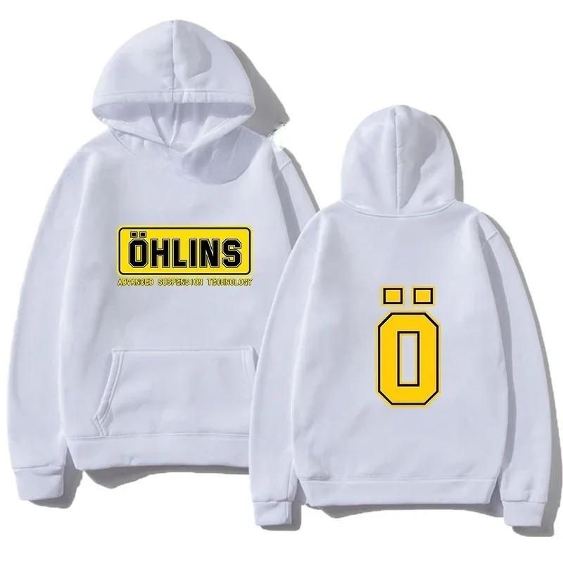 Autumn and Winter Warm Hoodies Motorcycle Sports Racing Ohlins Long Sleeve Warm Sweatshirts Men's and Women's Hoodies