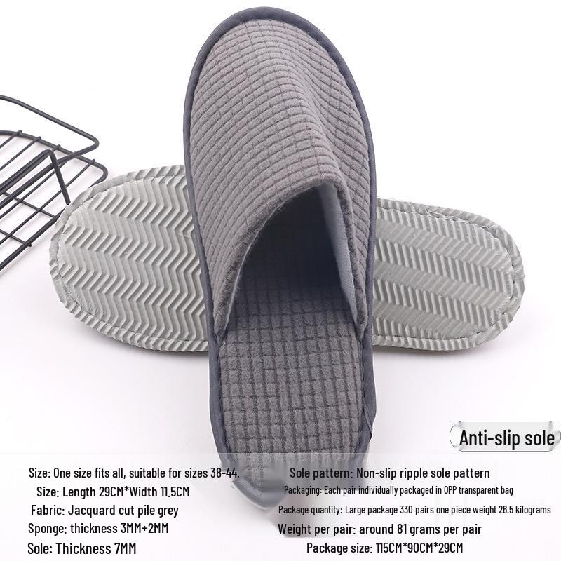Disposable Non-slip Slippers for Hotels, B&Bs, and Beauty Salons