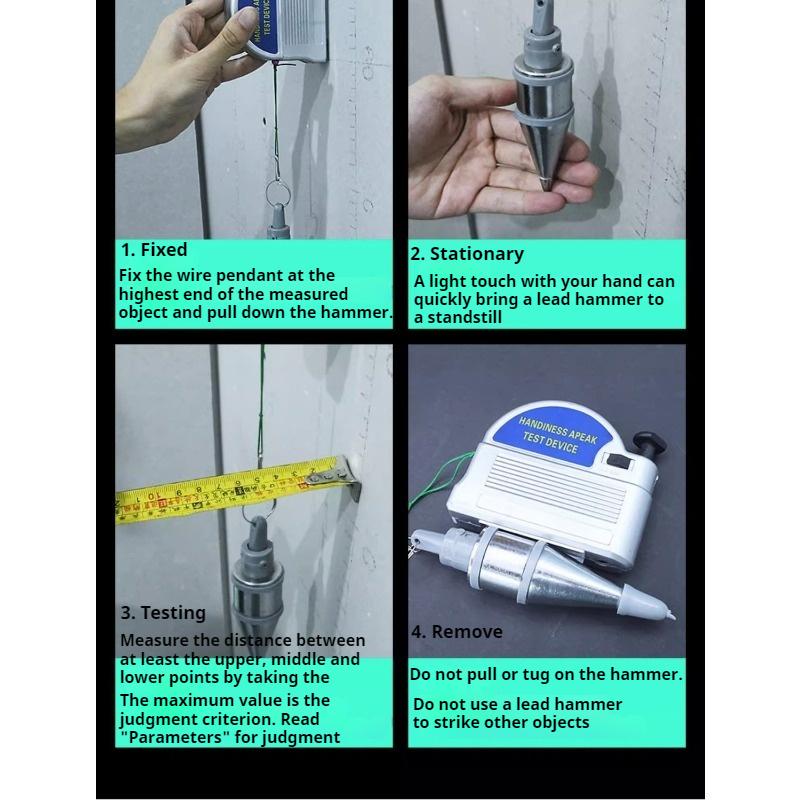 Magnetic Wire Pendant 6m Automatic Take-up Lifting Hammer Construction Tools Pendant Measuring Tools