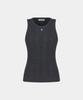 Noiseu W Ribbed Knit Sleeveless - Charcoal