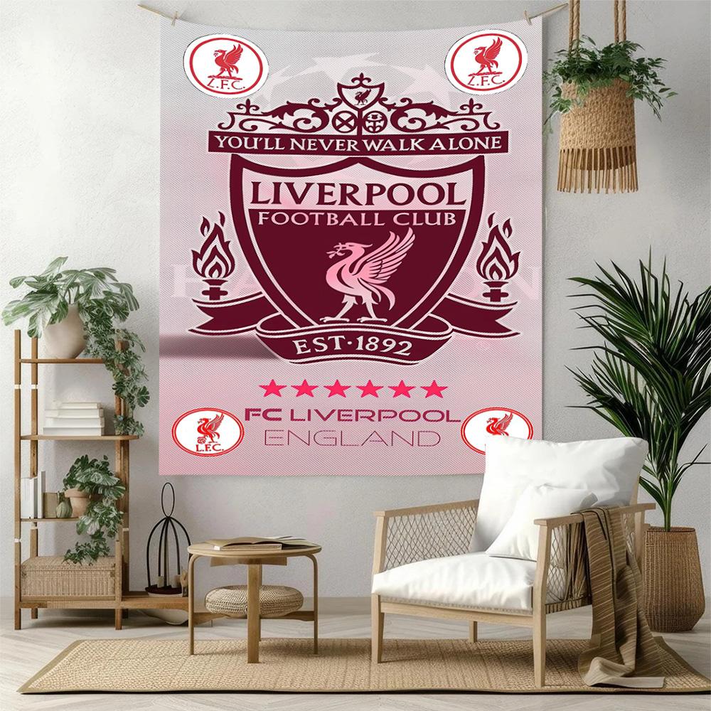 Liverpool Football Club Wall Decor Tapestry Art For Pet Memorial Birthdaywedding Party Backdrop Family Gift