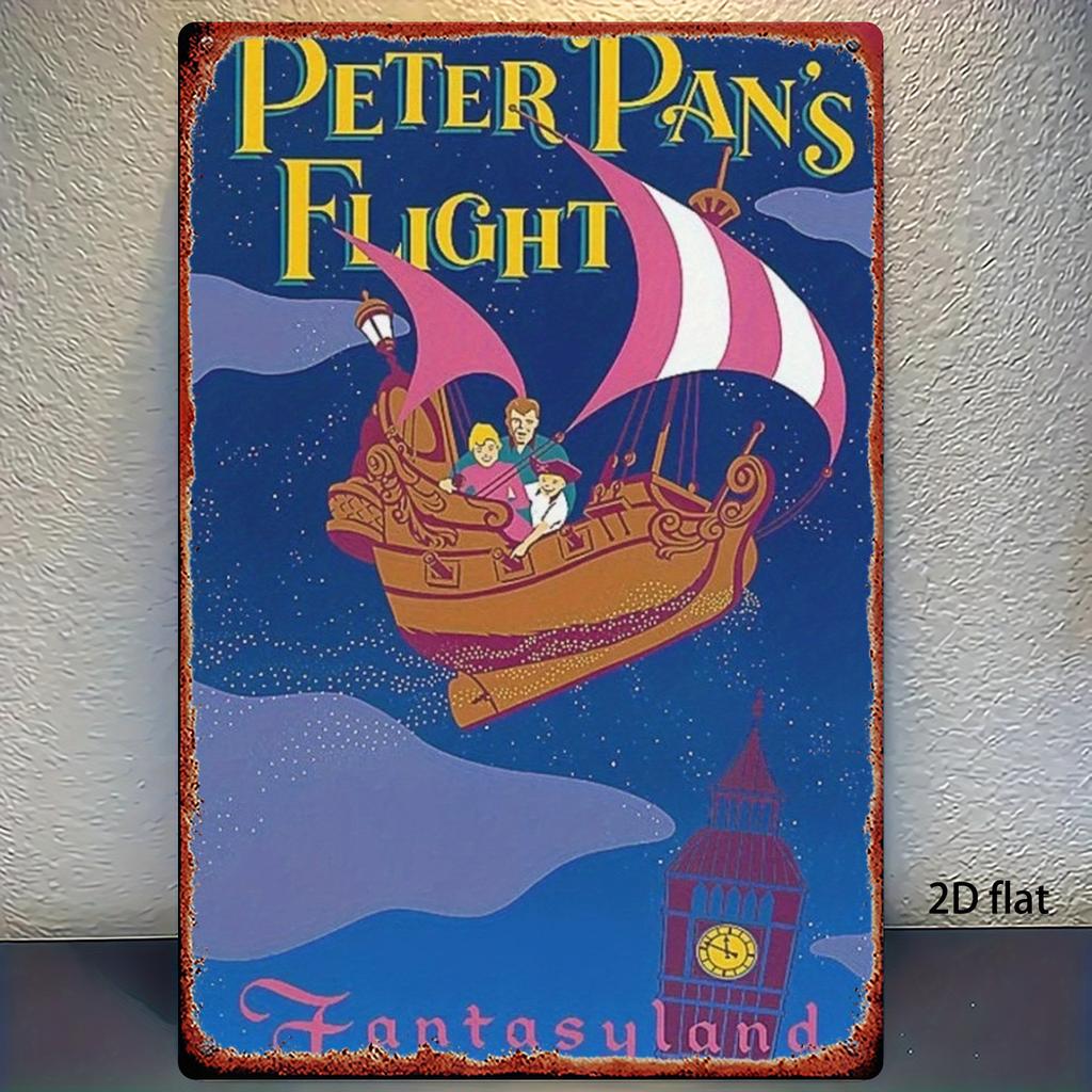 Miniso Disney Animation World Tin Sign Decor Wall Decor Art Wall Mural Room Decoration Decor Retro Metal Sign Plate Bar Posters