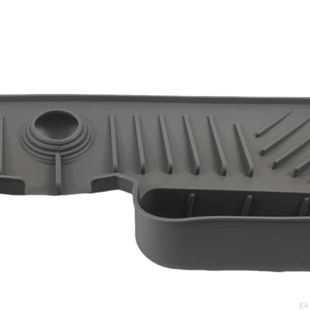 Silicone Sink Faucet Mat Behind Drip Drainage Reusable Protector Handle