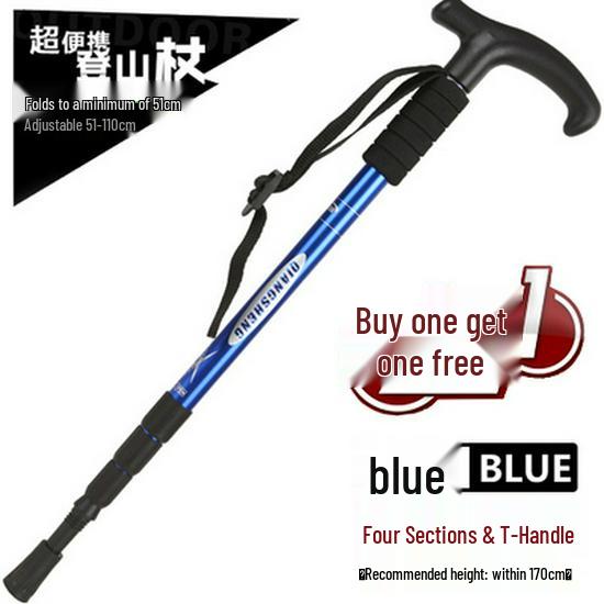 BOGO: Aluminum Telescopic Hiking Poles - Outdoor Travel Gear