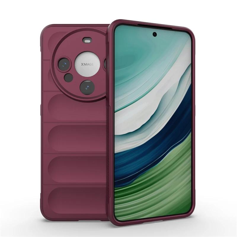 

Чехол для Huawei Mate 60 Pro Plus Задняя крышка Чехол для телефона Жидкий силикон Противоударный Бронированный чехол Funda Coque For Mate 60 Pro Plus сливовый