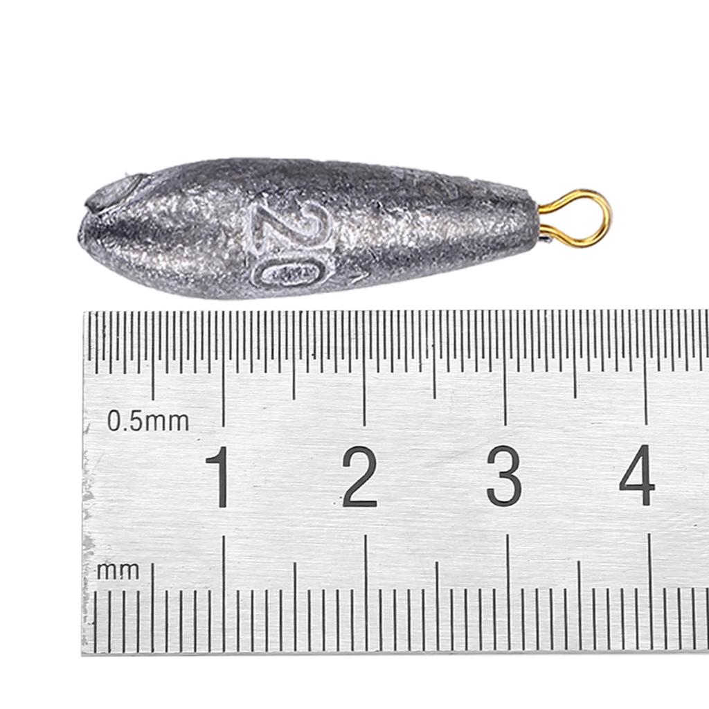 6Pcs New Fishing Weights Sinkers Shape Casting Fishing Tackle (10g)